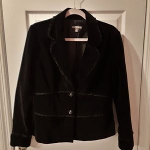 Black Velvet/Velveteen Apt. 9 Blazer, Size 14